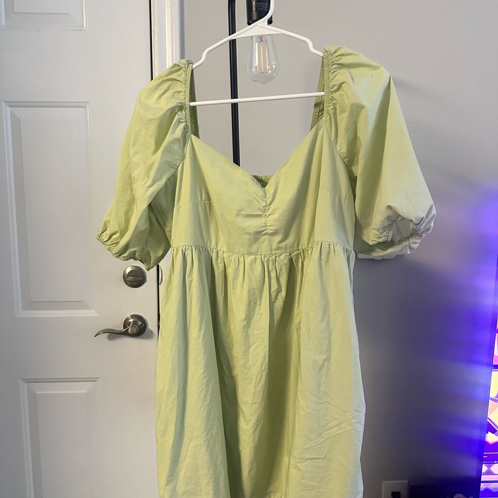 American Eagle Outfitters Light Green Casual Mini Dress